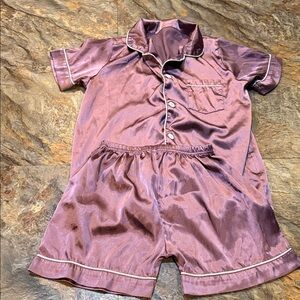 Silky Purple Pajama Set